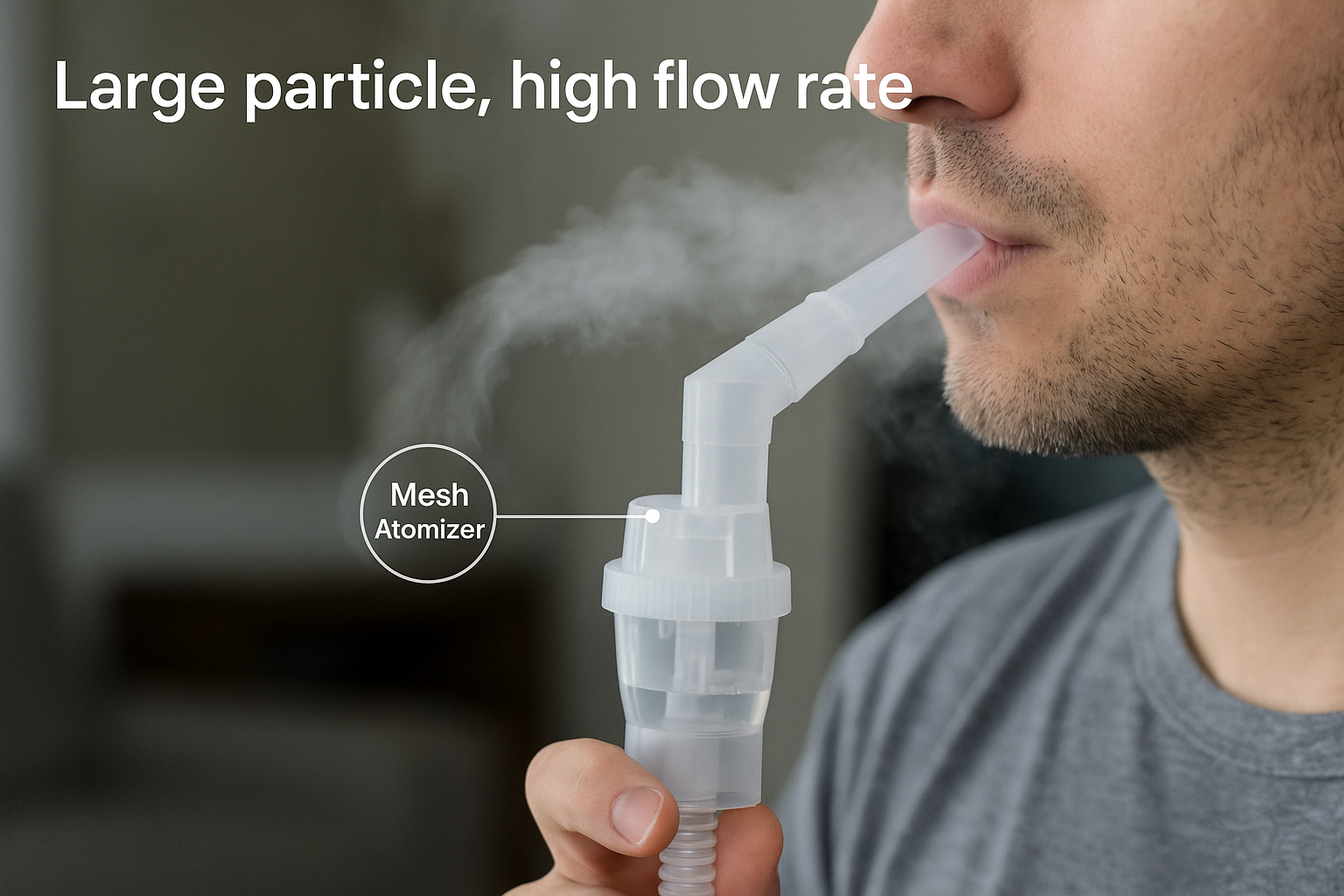 Large particle, high flow rate
